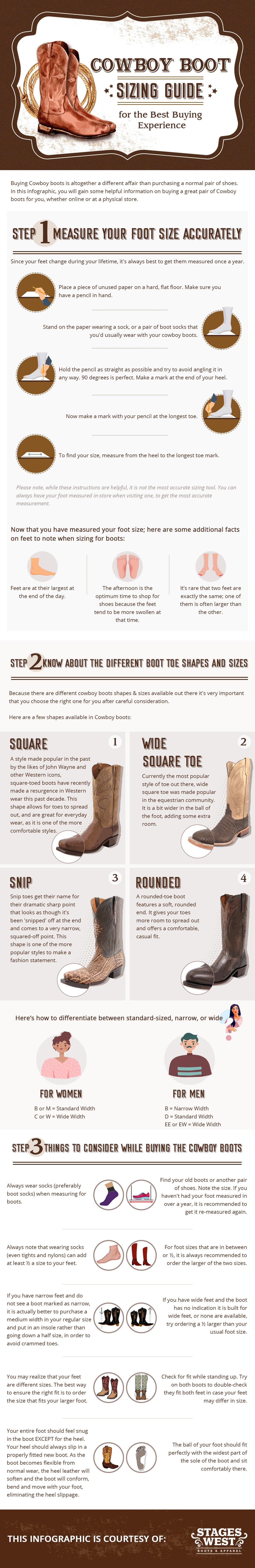 How To Choose The Right Size Cowboy Boots?