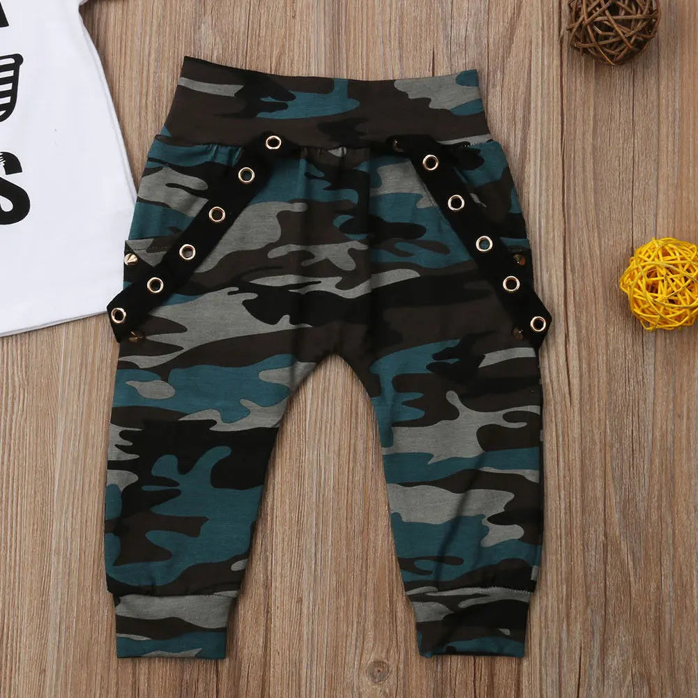0-3Y Newborn Infant Toddler Baby Boy Clothes Set Kids Boys Cute Short Sleeve T-Shirt Top+Pants Outfits Clothing Set - Image #3