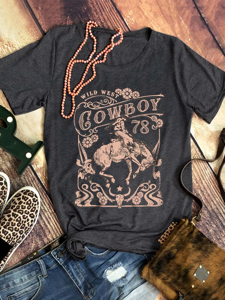 Country As Truck© Wild West Cowboy T-shirts