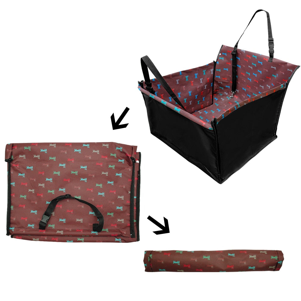 Pet Dog Carrier Waterproof Pet Car Seat Pad Mat For Dogs  Foldable Dog Seat Bag Basket Pet Travel Accessories Hammock
