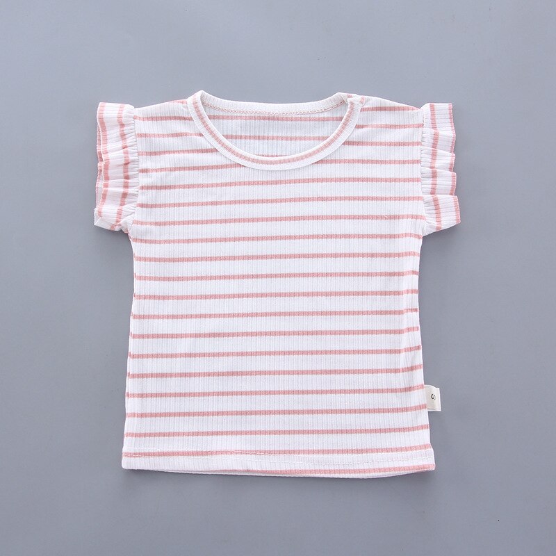 Summer Children Clothing Baby Cute  Girls Casual T-Shirts Bib Shorts 2Pcs/Set Toddler Cartoon Fashion Cotton Infant Clothes Suit