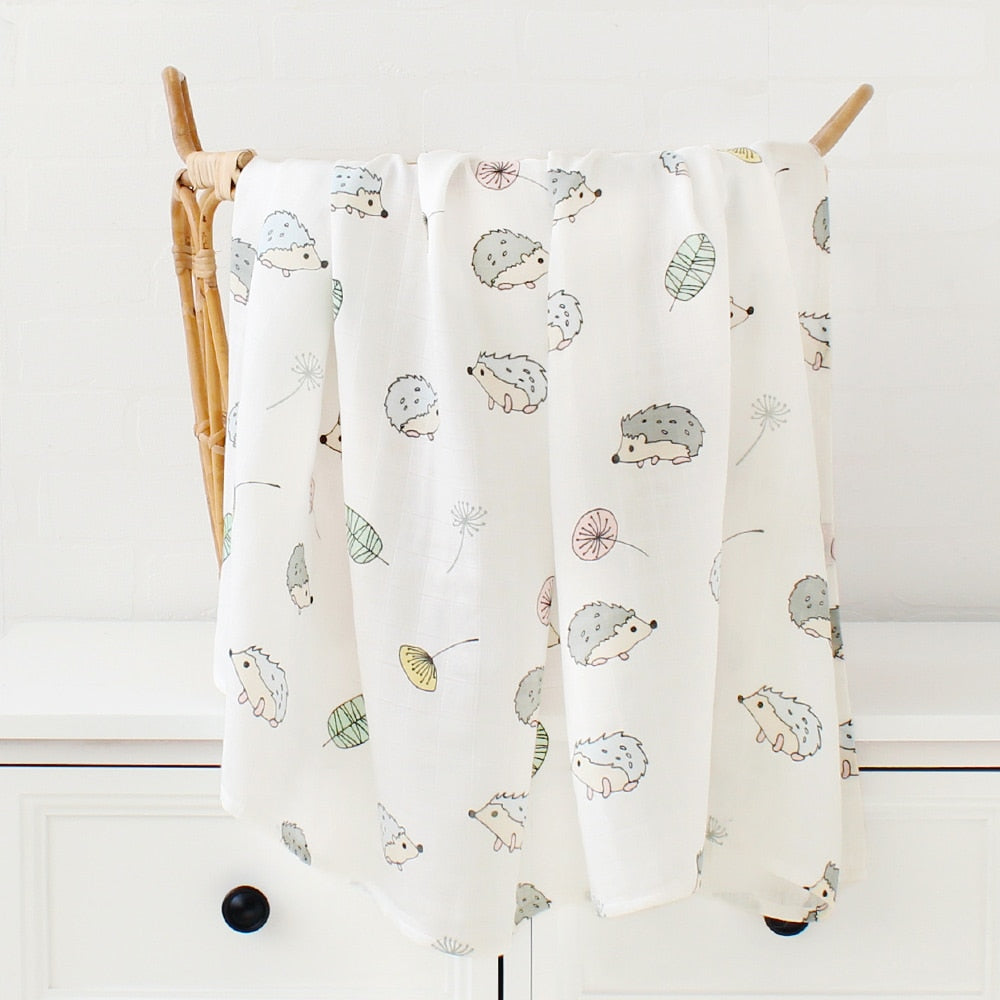 Baby Blankets Newborn Bedding Baby Swaddle Baby Muslin Blanket Baby Blanket Infant Wrap 30%Cotton + 70%Bamboo
