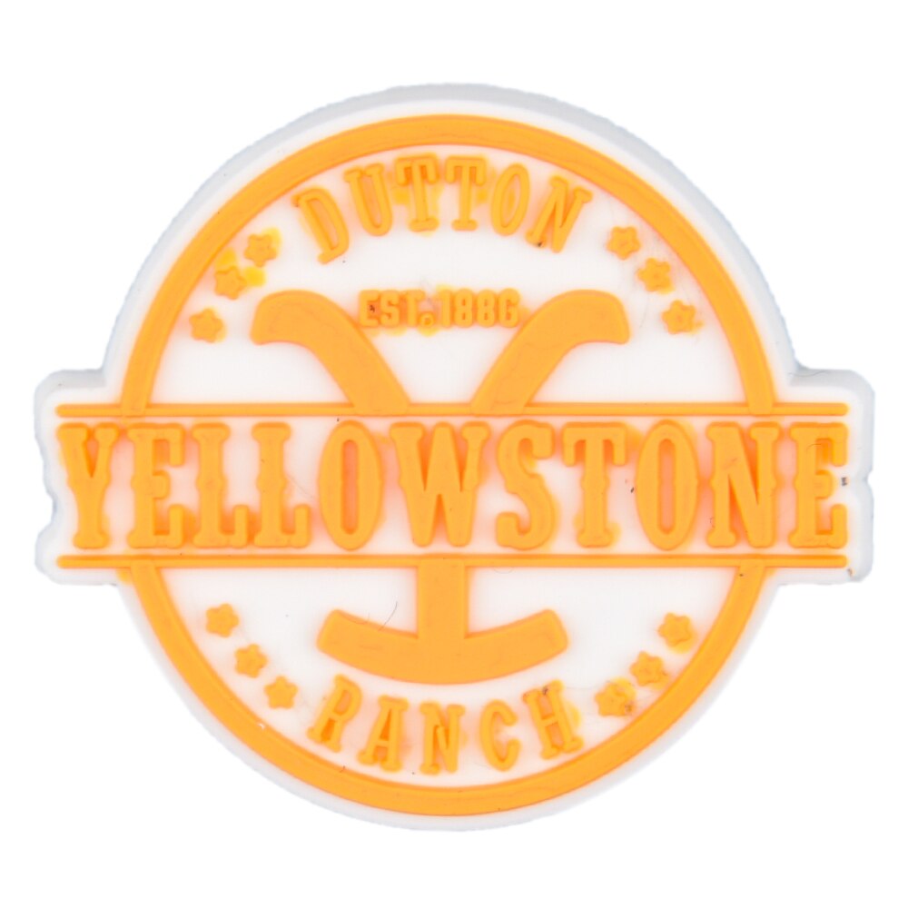 New Arrival Yellowstone Series Croc Charms PVC Shoe Decorations fits Sandals Wristband Bracelet Accessories Unisex Gifts