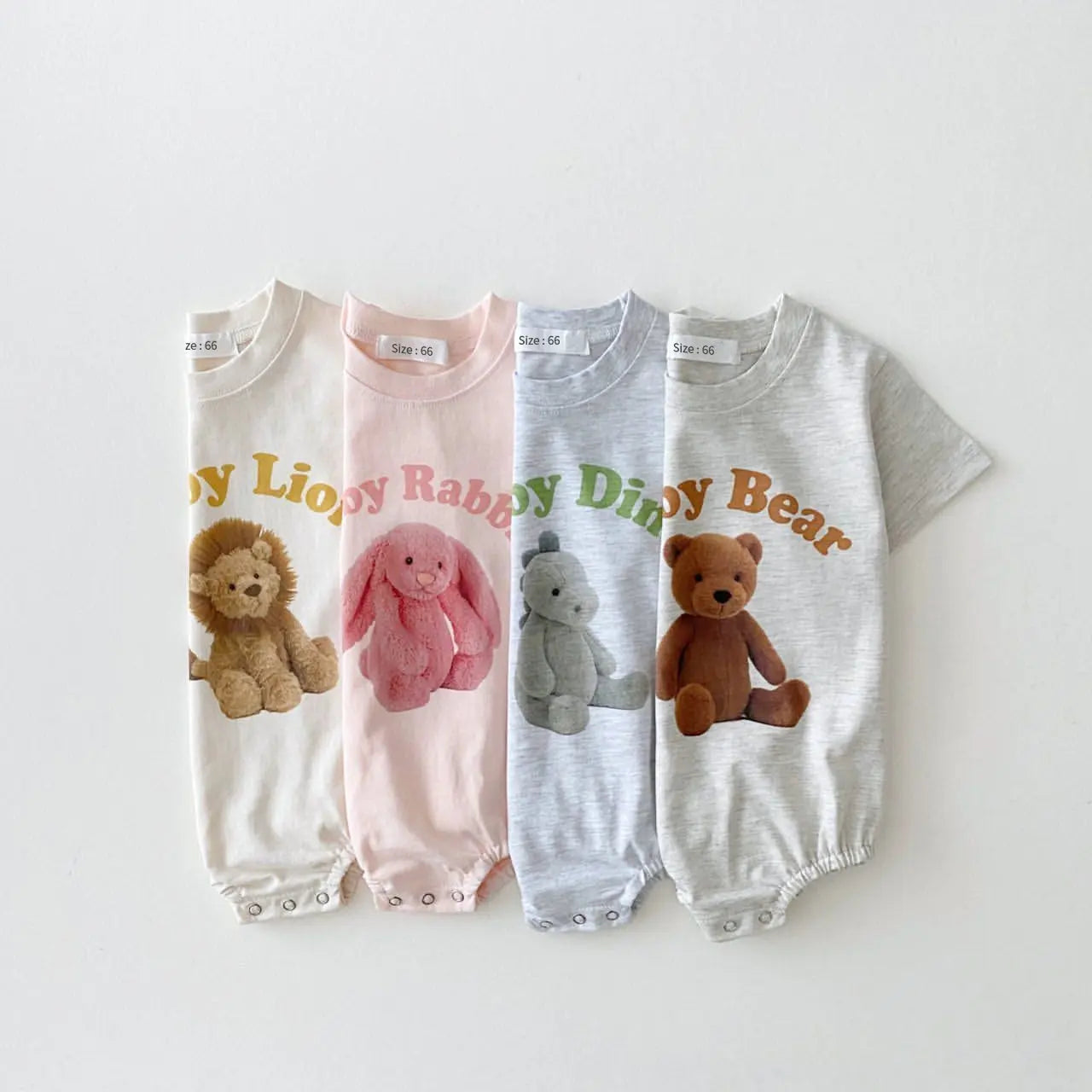 2023 Country Bear Summer Baby Boy Romper Outfit Organic Cotton Bear Print T shirts Romper 3month Infant Clothing Baby Girl Bodysuit - Image #6