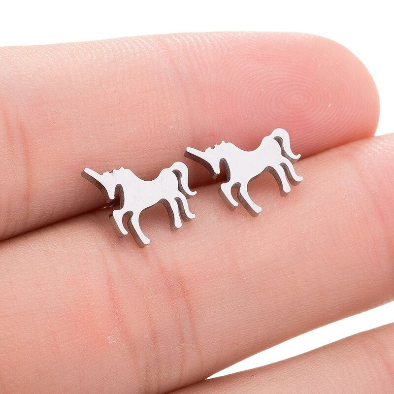 Stainless Steel Earring Western Equestrian Horse Cowboy Cowgirl Boot Horseshoe Earrings for For Women Men Jewelry Pendientes